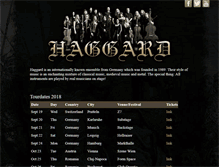 Tablet Screenshot of haggard.de